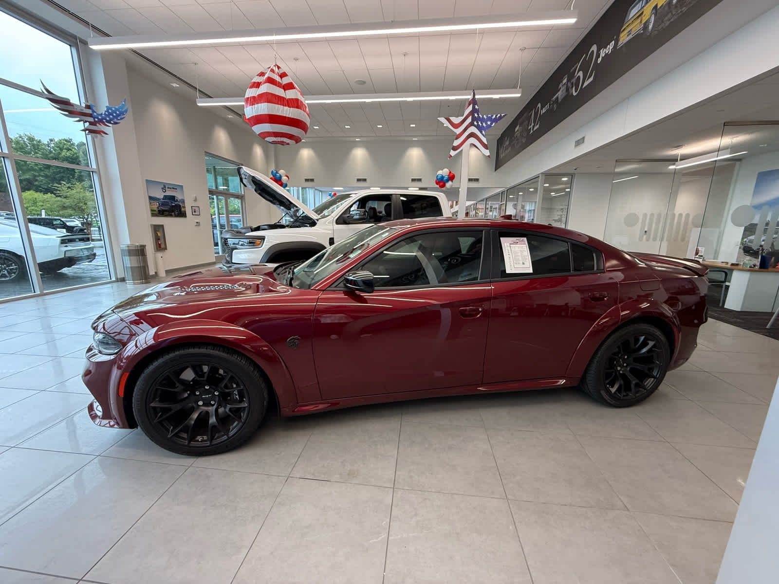 Used 2023 Octane Red Pearlcoat Dodge SRT Hellcat Widebody Jailbreak image 2