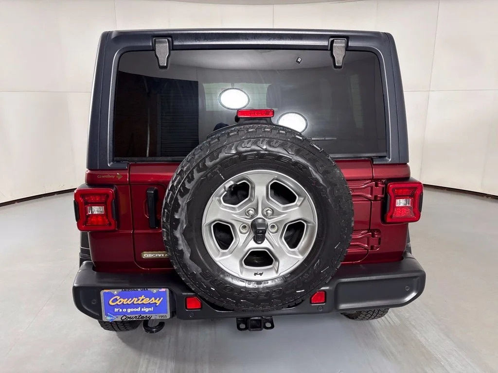Used 2021 Red Jeep Unlimited Sport image 7