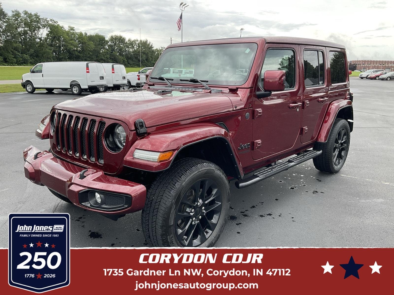 Used 2021 Snazzberry Pearlcoat Jeep Unlimited Sahara High Altitude image 1