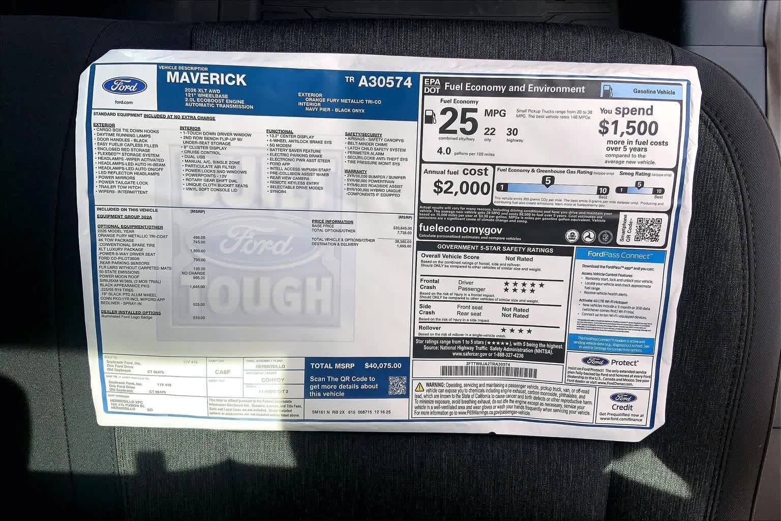 New 2026 Orange Fury Metallic Tri-Coat Ford XLT image 18