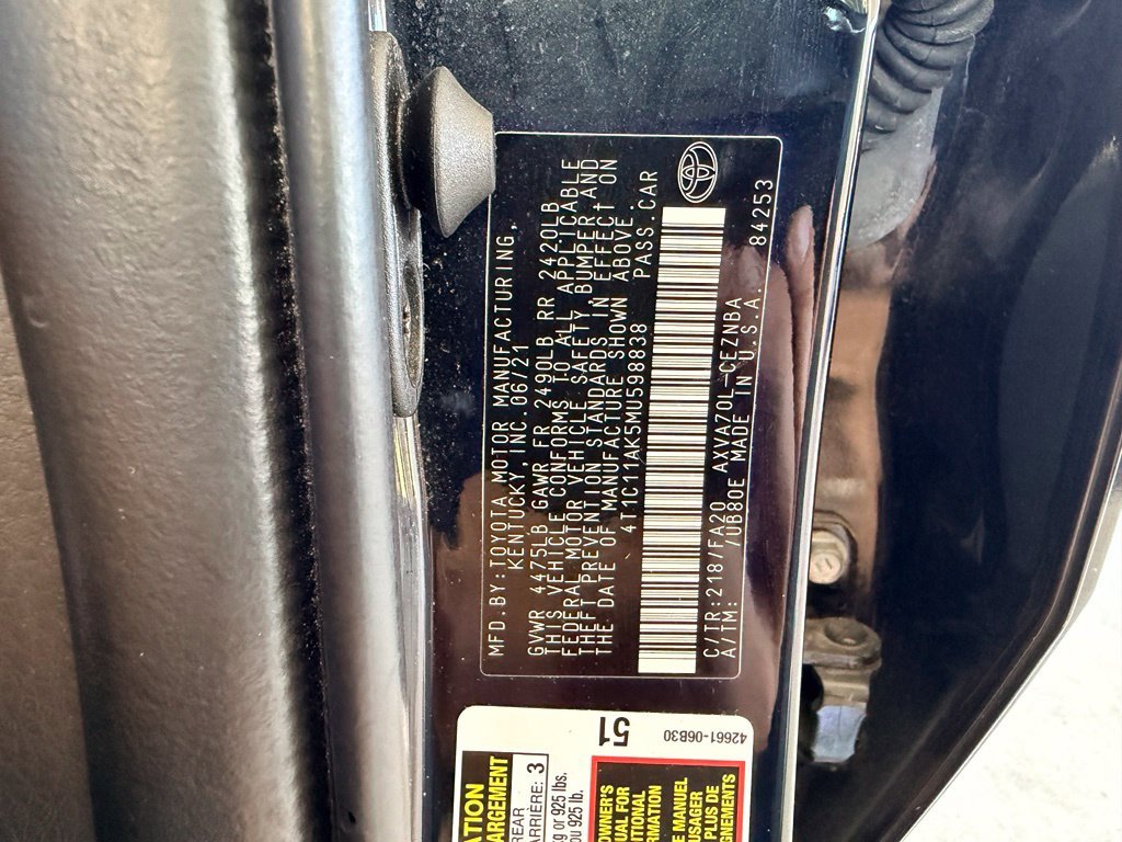 Used 2021 Black Toyota LE image 39