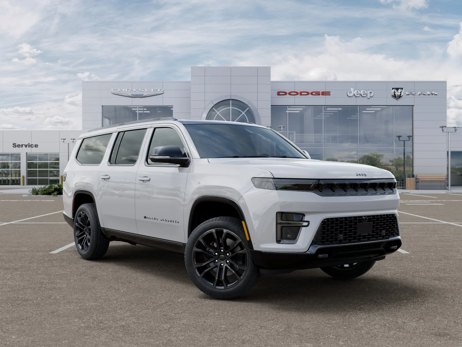 New 2026 Bright White Clear-Coat Exterior Paint Jeep Summit Reserve image 31