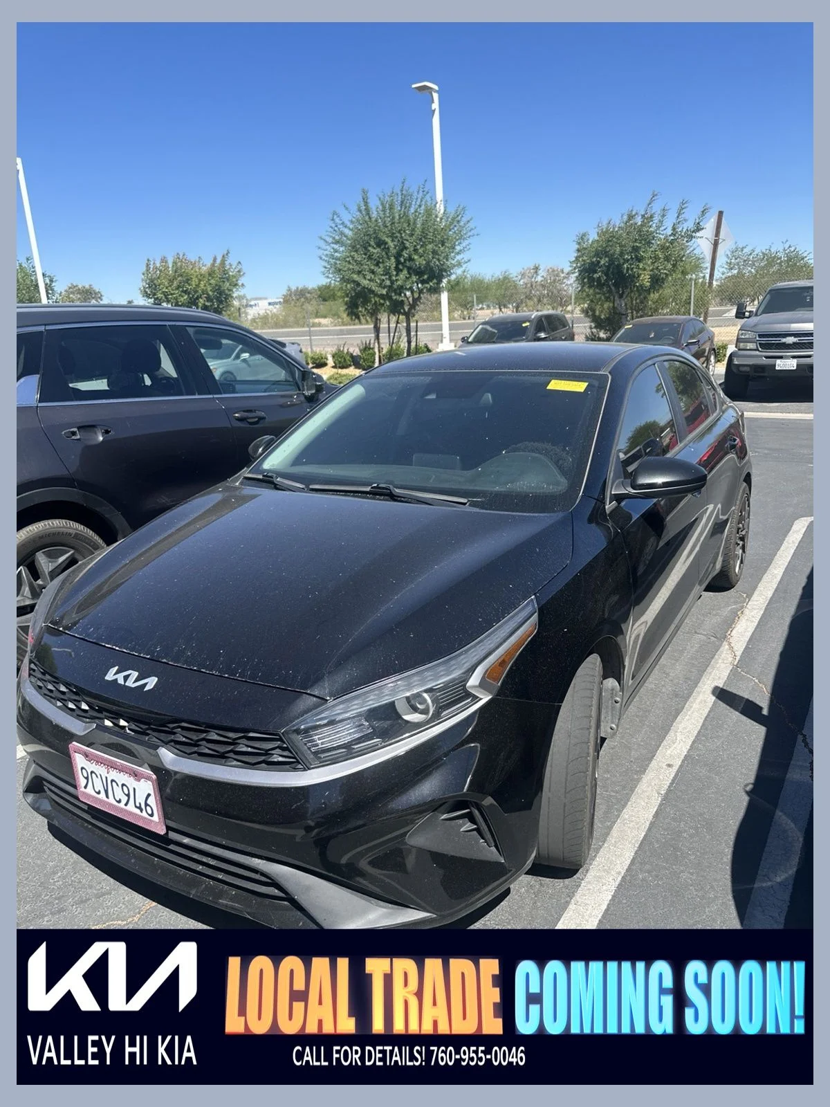 Used 2023 Aurora Black Kia LX image 1