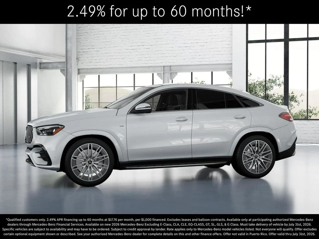 New 2026 MANUFAKTUR Moonlight White Metallic Mercedes-Benz AMG® GLE 53 4MATIC+ Coupe image 36