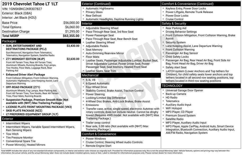 Used 2019 Black Chevrolet LT image 9
