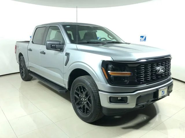 New 2025 ICONIC SILVER Ford STX w/STX Black Appearance Package Super Crew Cab image 1