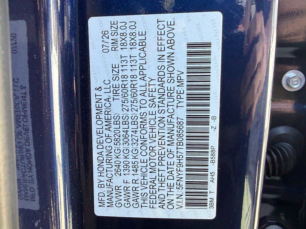 Certified Used 2026 Obsidian Blue Pearl Honda TrailSport Blackout image 27