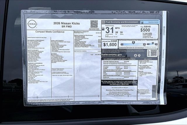 New 2026 Nissan Kicks SR