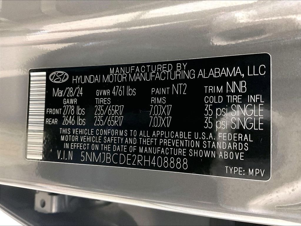 Used 2024 Gray Hyundai SEL image 36