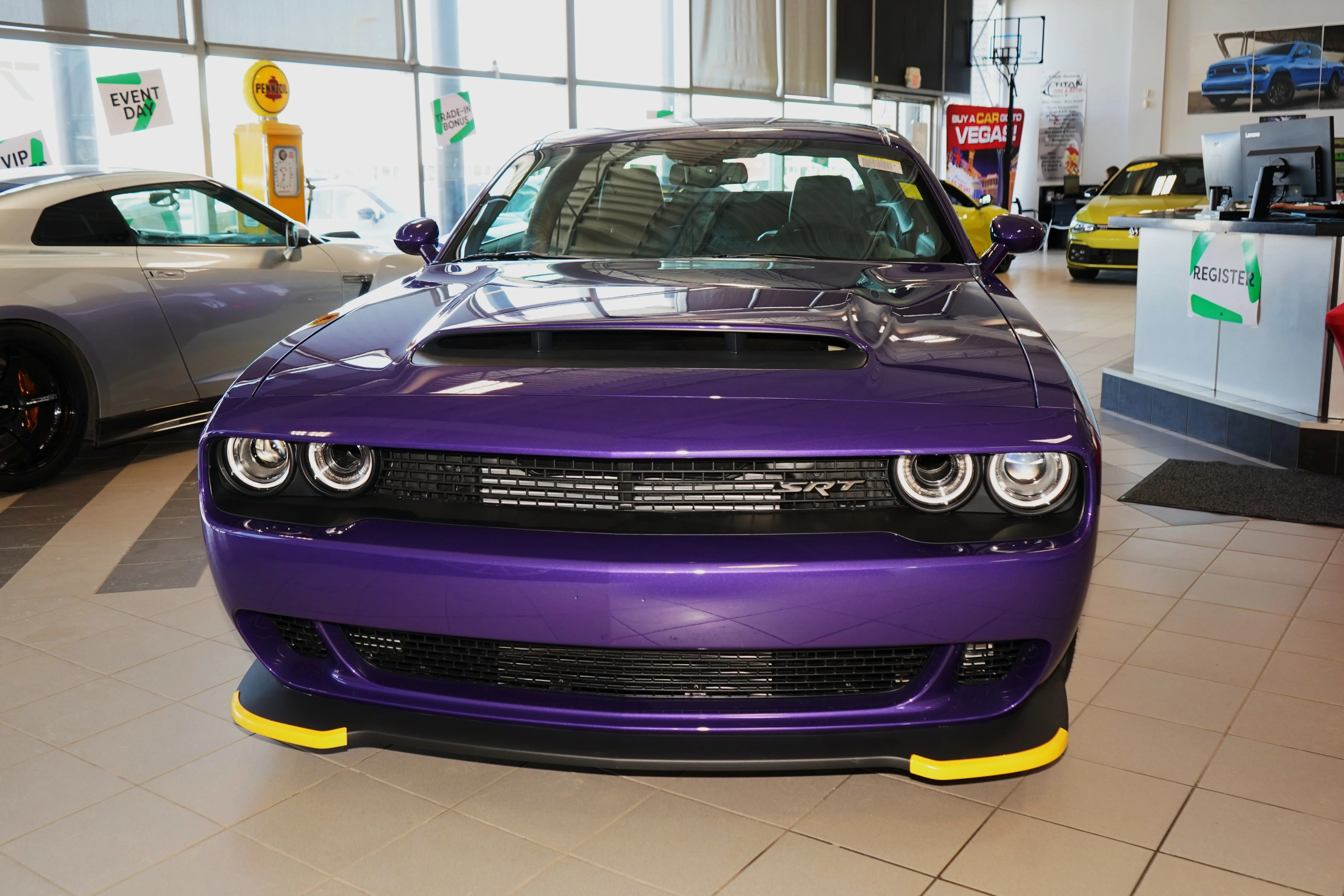 Used 2023 Plum Crazy Pearl Dodge SRT Demon 170*NO LUX TAX! | 1,025HP!!!! | Plum Crazy Purple | Only 24 KM! | Brembo Brakes image 4