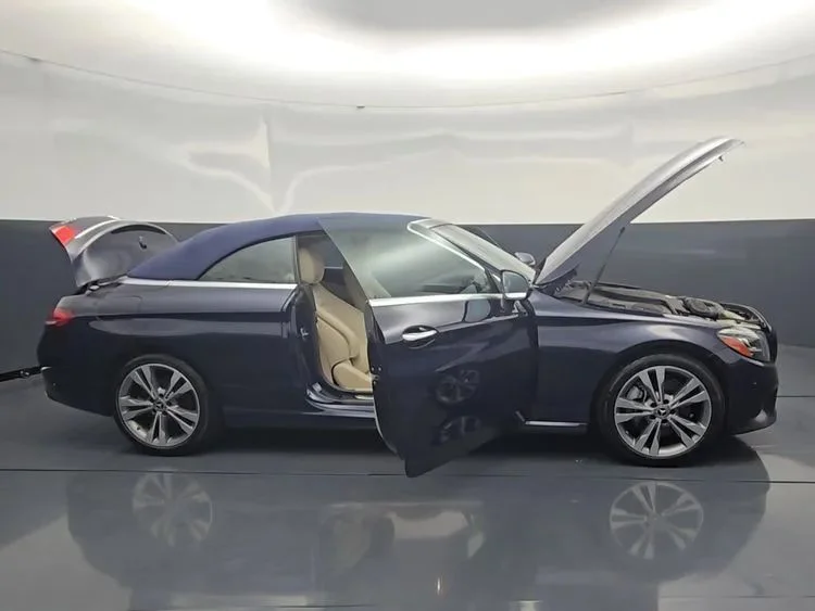 Used 2019 Blue Mercedes-Benz C 300 4MATIC® Cabriolet 2D image 24