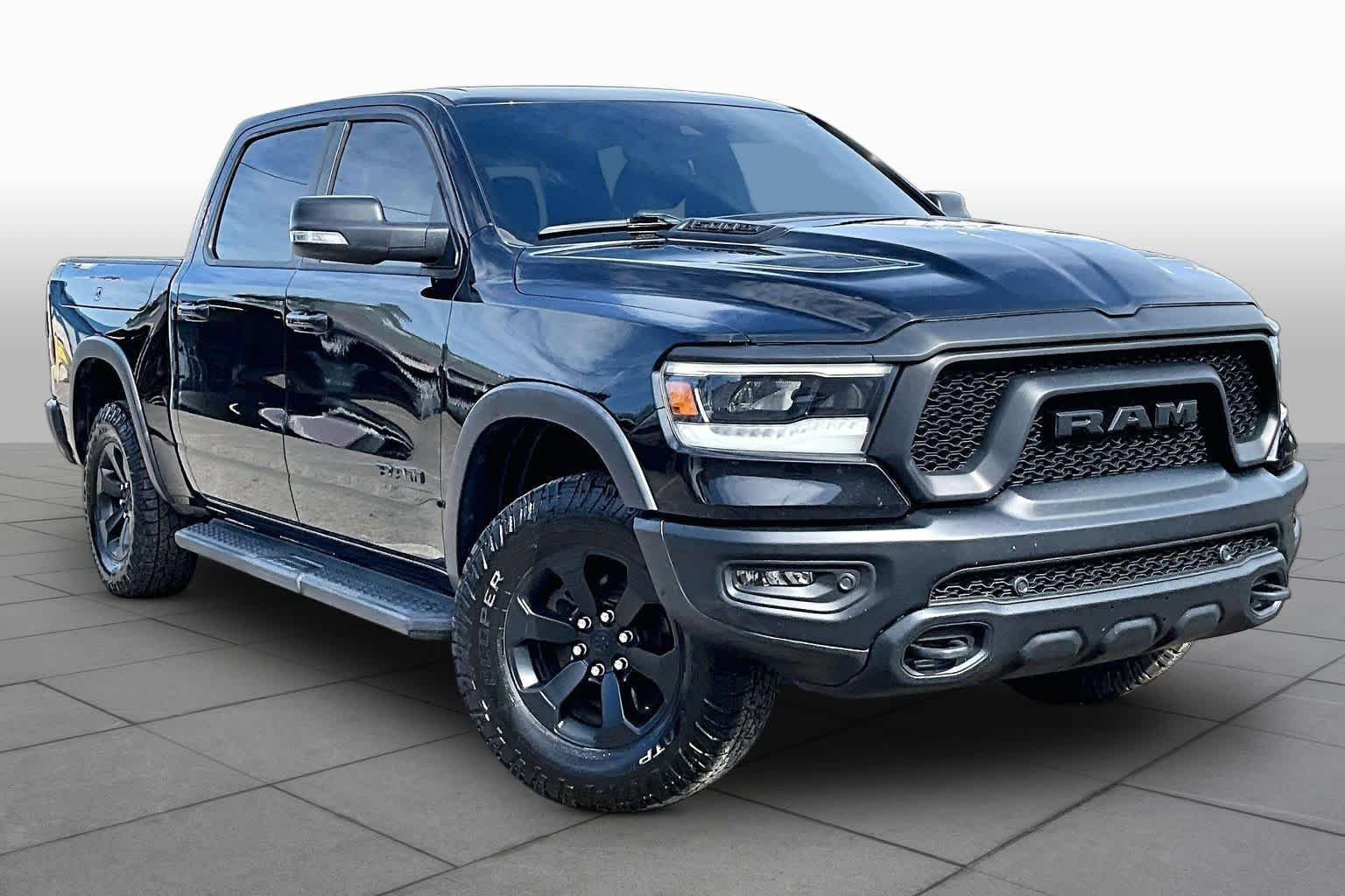 Used 2021 Diamond Black Crystal Pearlcoat Ram Rebel image 3
