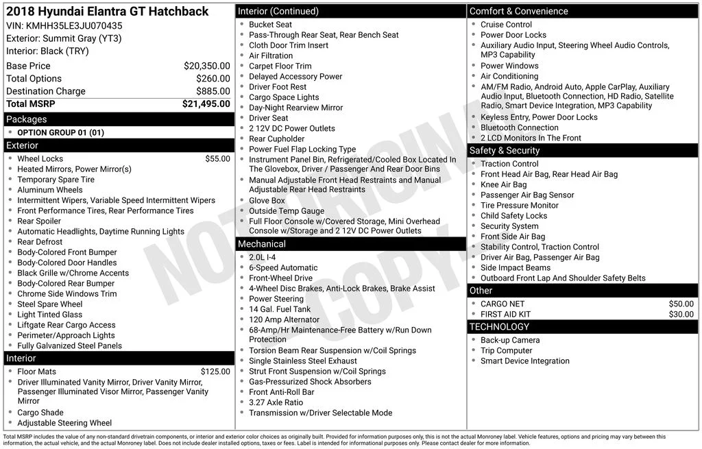 Used 2018 White Hyundai Base image 6