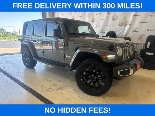 Used 2023 Jeep Wrangler 4xe Sahara 4XE with VIN 1C4JJXP60PW516841 for sale in Kansas City