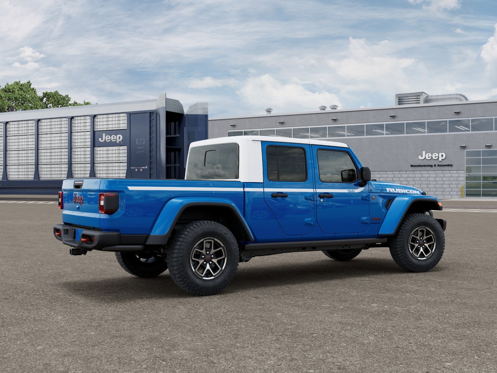 New 2026 Hydro Blue Pearl-Coat Exterior Paint Jeep Rubicon image 2