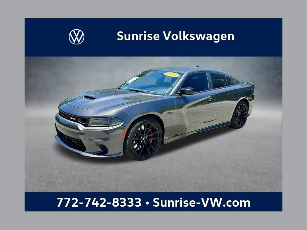 Certified Used 2023 Granite Crystal Clearcoat Metallic Dodge R/T Scat Pack image 1