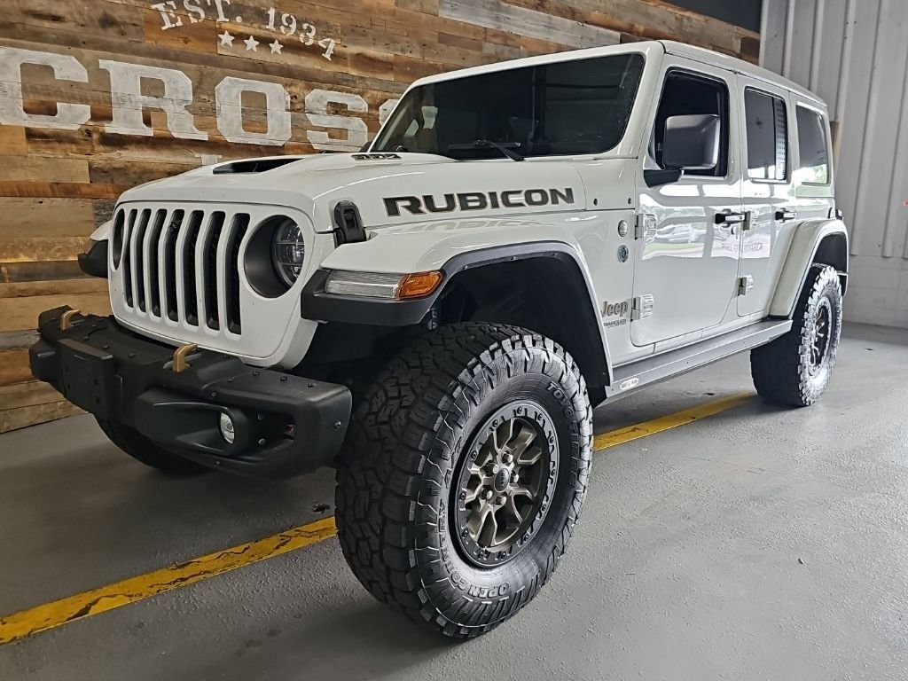 Used 2021 Bright White Clearcoat Jeep Unlimited Rubicon 392 image 2
