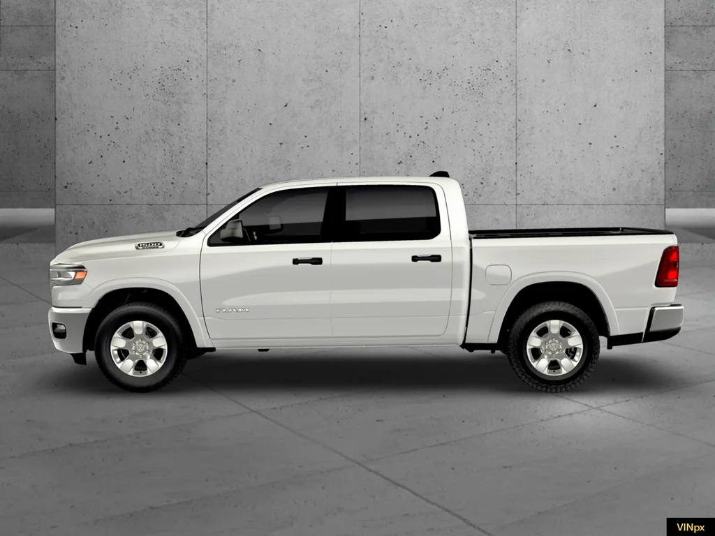 New 2026 Bright White Clear-Coat Exterior Paint RAM Big Horn/Lone Star image 2