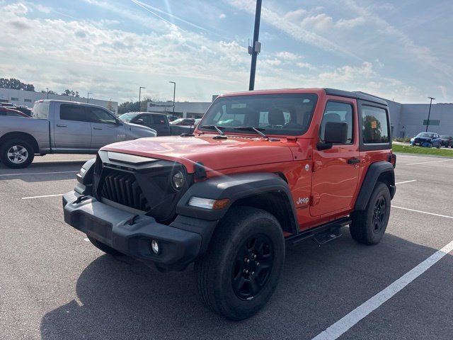 Used 2018 Orange Jeep Sport image 1