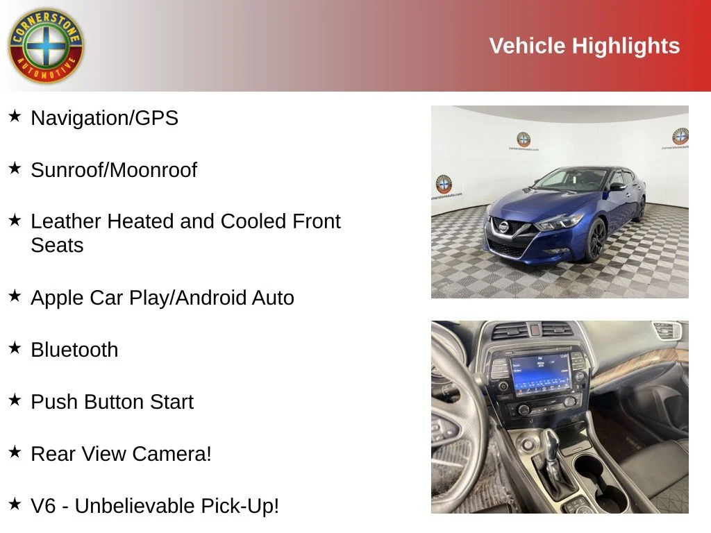 Used 2018 Nissan Maxima Platinum with VIN 1N4AA6AP3JC385740 for sale in Elk River, Minnesota