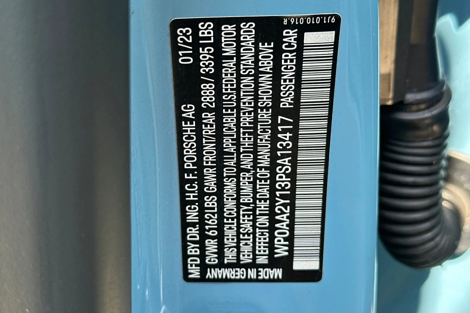 Certified Used 2023 Frozen Blue Metallic Porsche  image 28