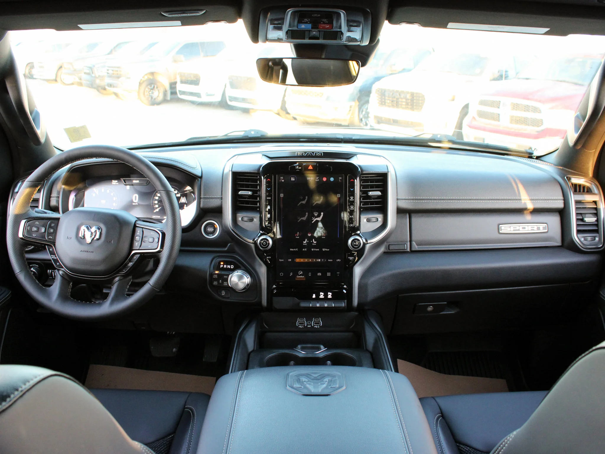 Certified Used 2025 Black RAM Sport * No Accidents | Heated Seats | 360 View Camera | Navigation | One Owner | Twin-Turbo | Alpine image 4