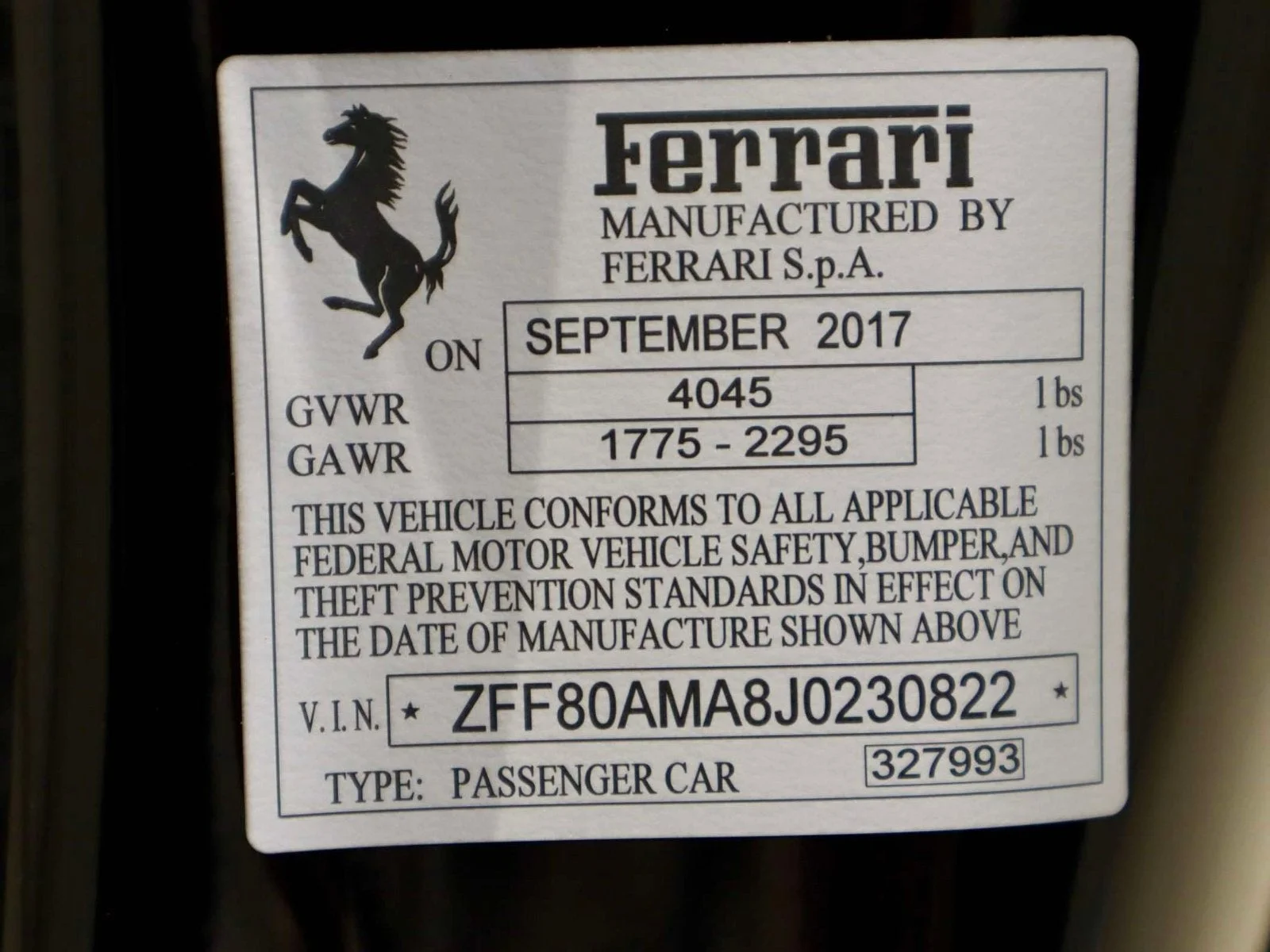 Certified Used 2018 Nero Ferrari  image 40