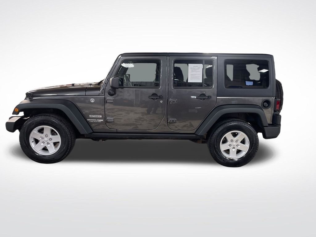 Used 2018 Gray Jeep Unlimited Sport image 2