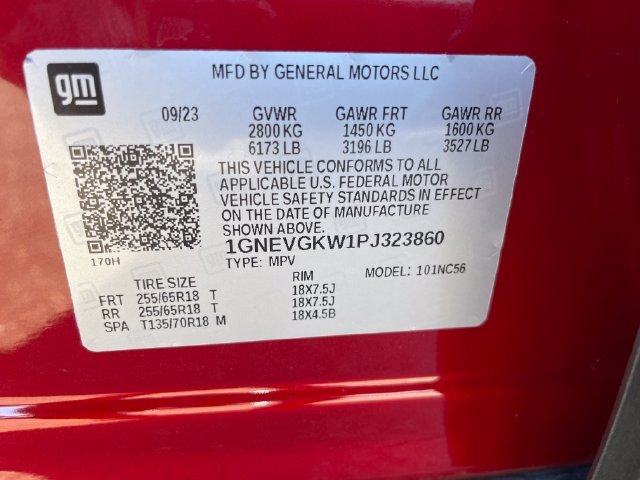 Used 2023 RADIANT RED TINTCOAT Chevrolet LT Cloth image 28