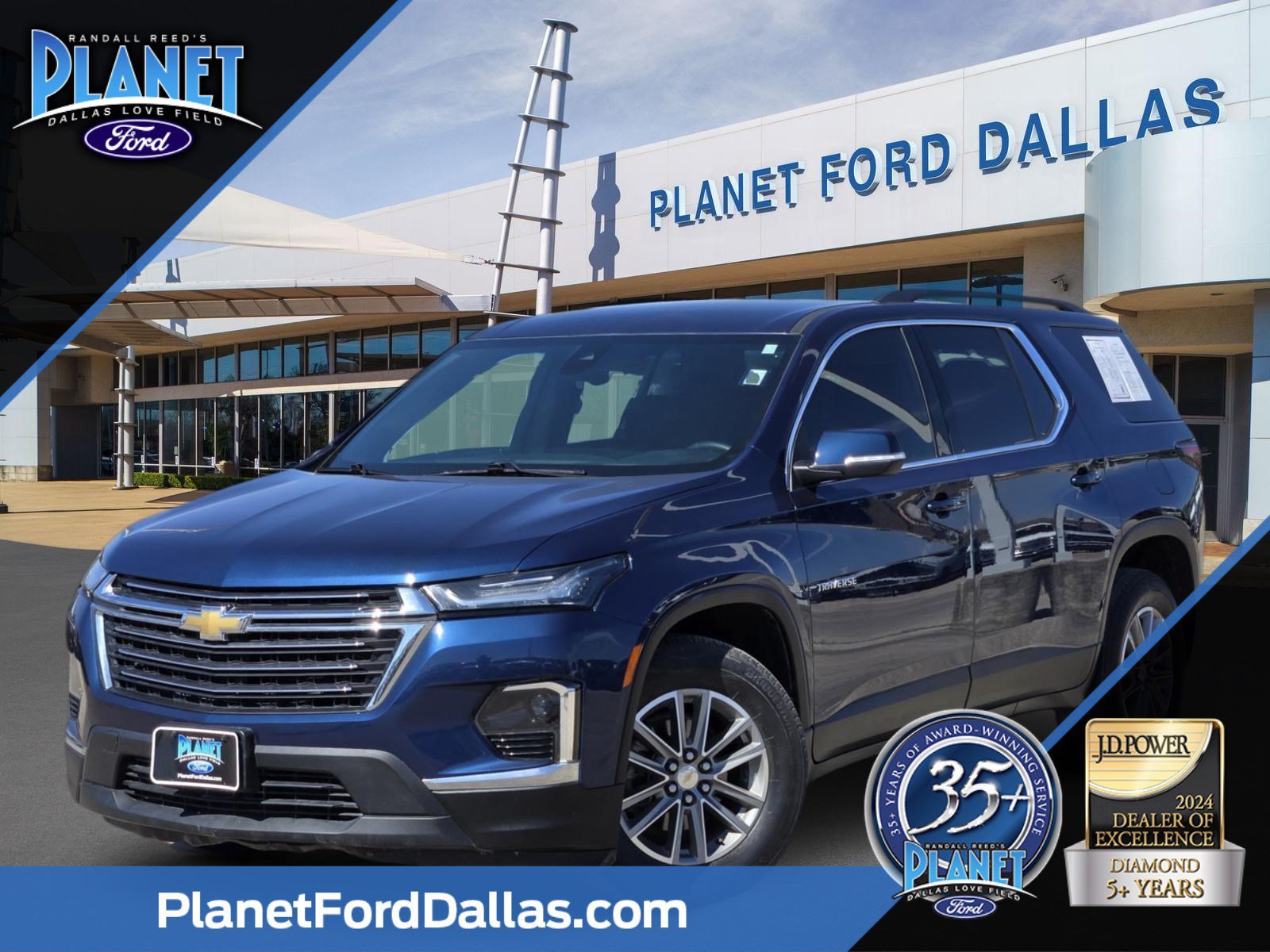 Used 2023 Blue Metallic Chevrolet LT image 1