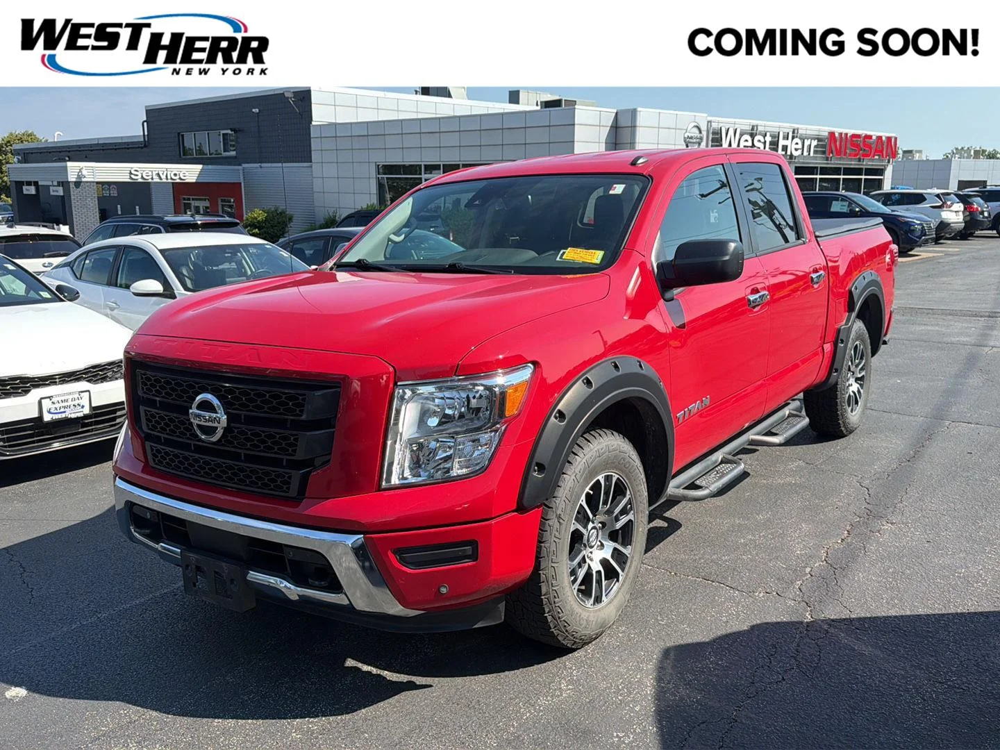 Used 2021 Red Alert Nissan SV image 1