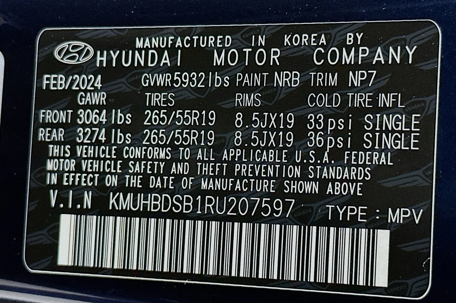 Used 2024 Capri Blue Genesis  image 24