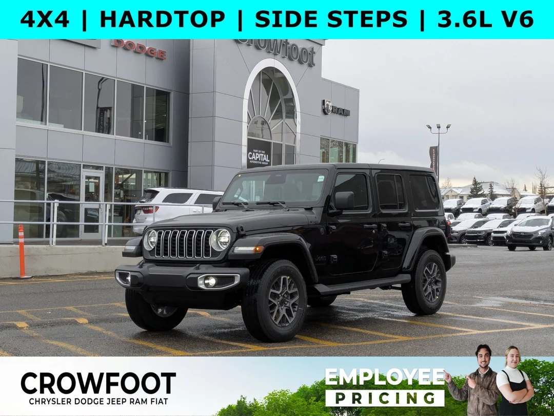 New 2026 Black Jeep Sahara - - 4x4 - Body- Color Top - Safety Group - 3.6L Pentastar V6 - Remote Start & More! image 1