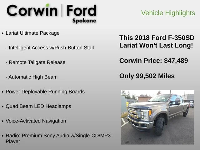 Used 2018 Stone Gray Metallic Ford Lariat image 12