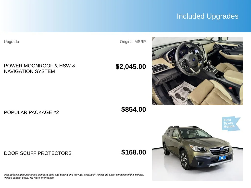 Used 2020 Green Metallic Subaru Limited image 5