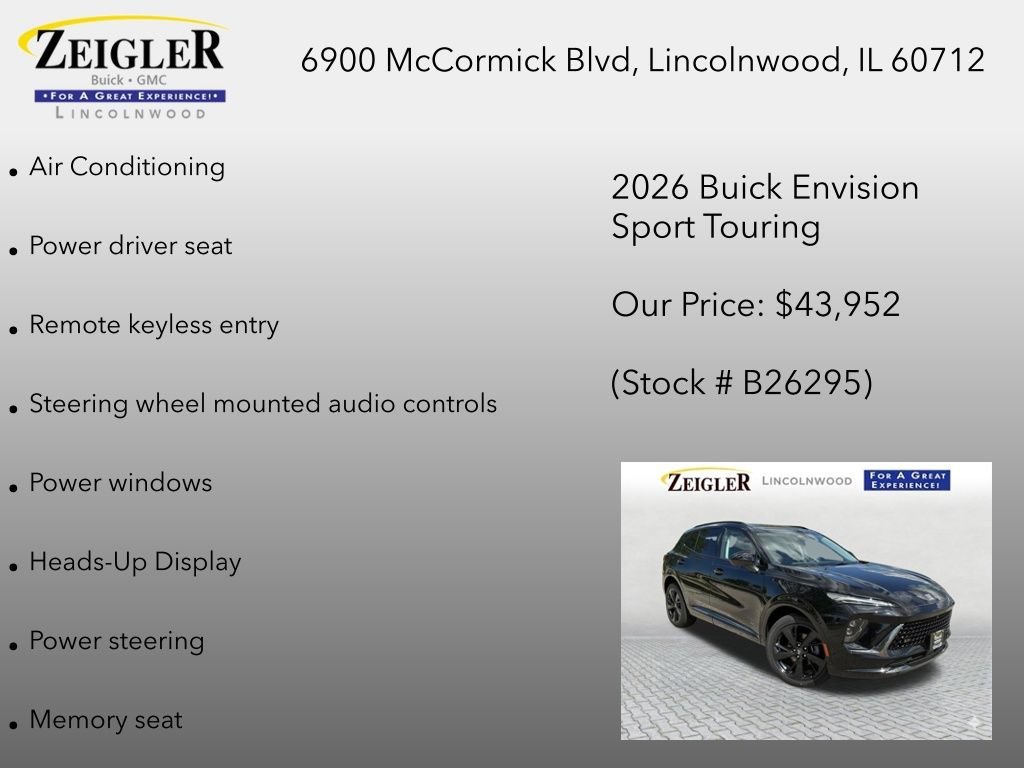 New 2026 Ebony Twilight Metallic Buick Sport Touring image 18