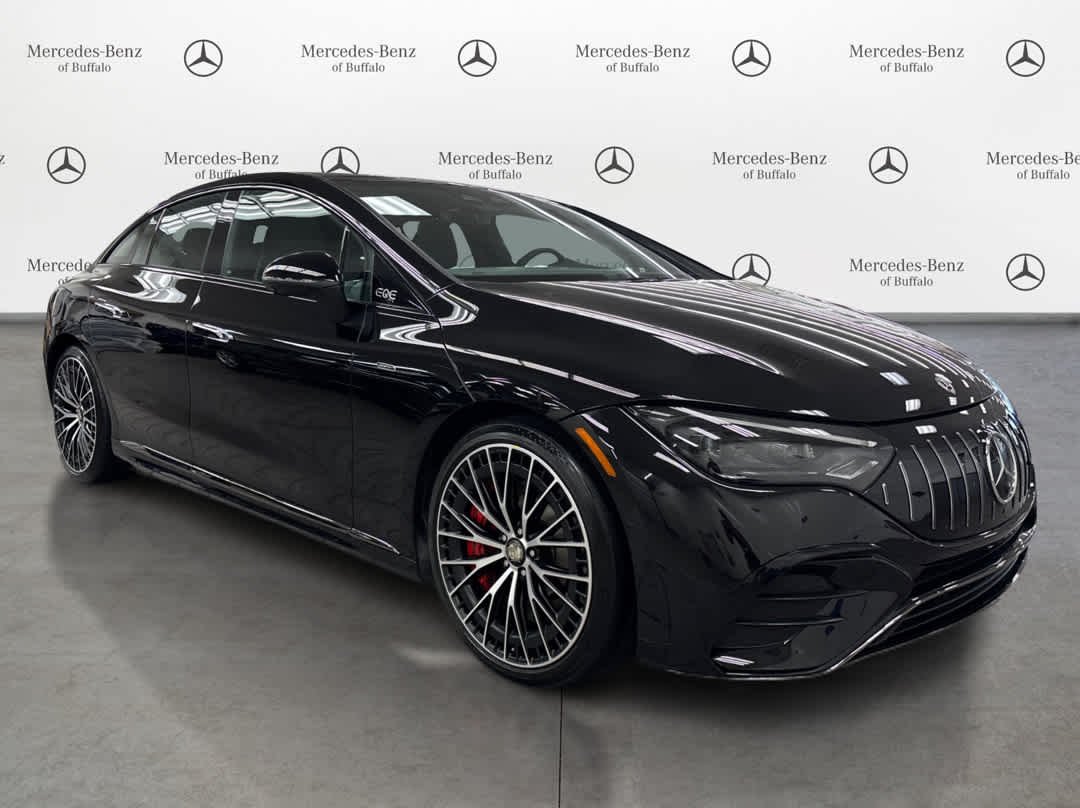 Used 2023 Obsidian Black Metallic Mercedes-Benz AMG® EQE image 3