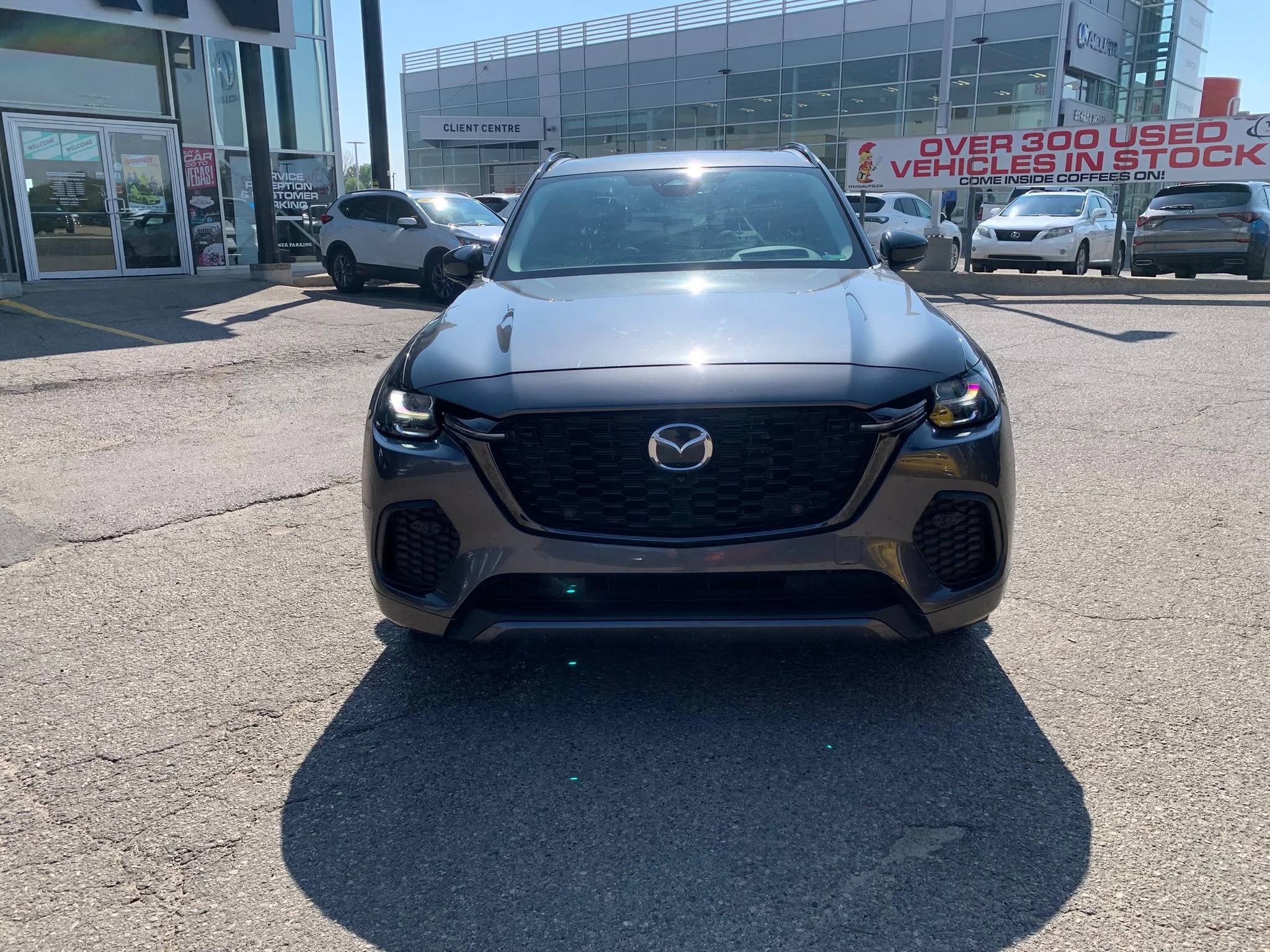 Certified Used 2025 Machine Grey Metallic Mazda GT AWD*Adaptive Cruise | Nav | 360 Cam | Htd Leather | Pano Roof | Htd Wheel | Bose Audio image 4