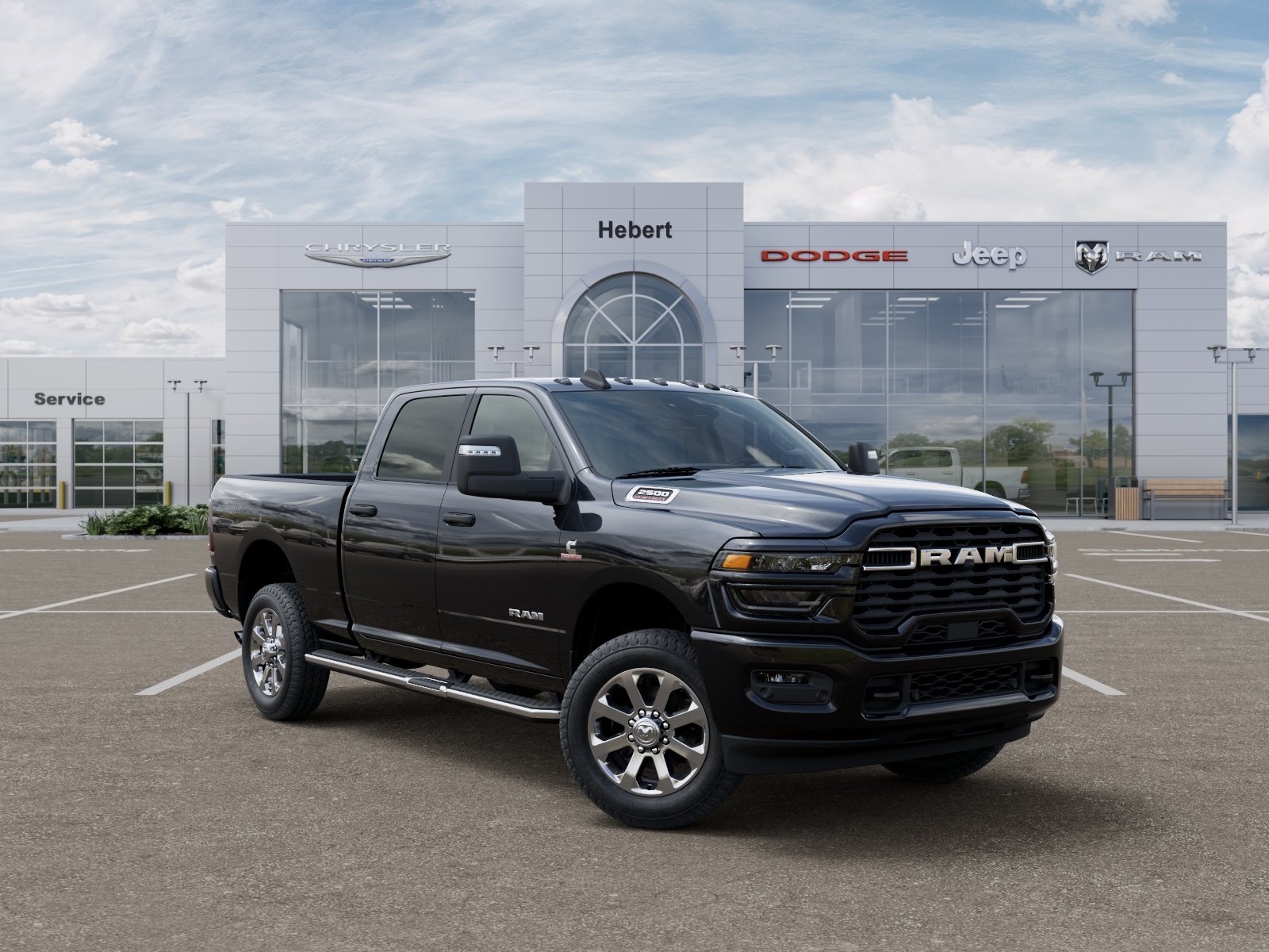 New 2026 Diamond Black Crystal Pearl-Coat Exterior Paint RAM Big Horn image 31