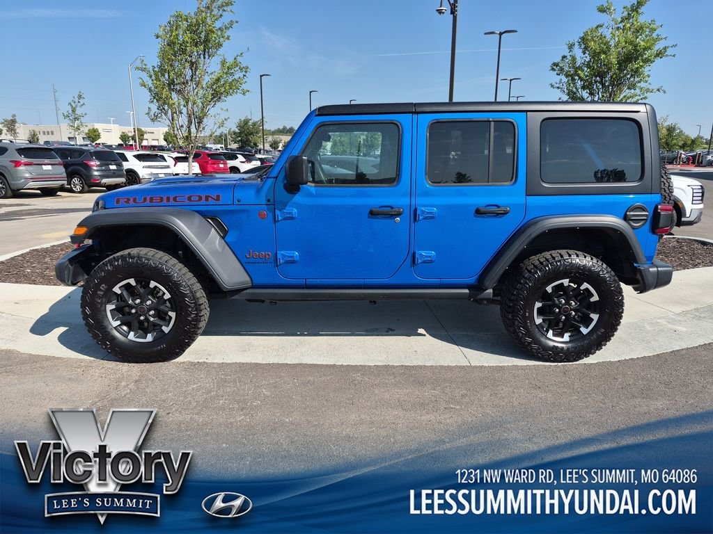 Used 2025 Jeep Wrangler 4-Door Rubicon with VIN 1C4PJXFN3SW526775 for sale in Kansas City