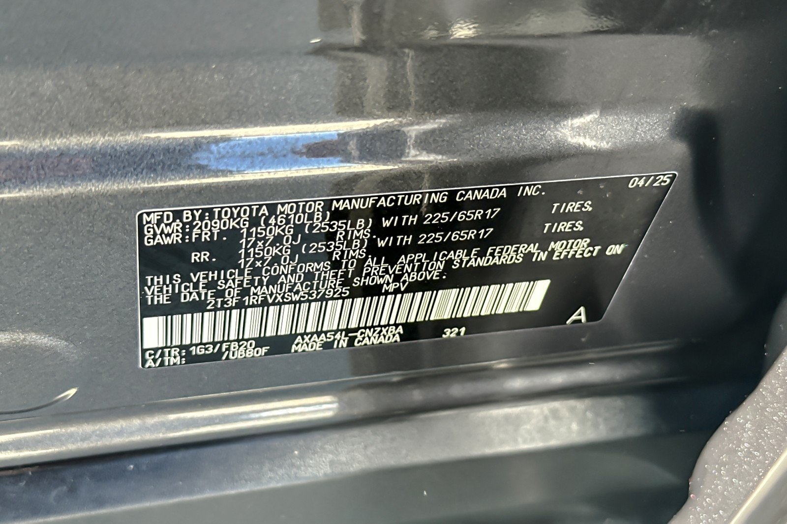 Certified Used 2025 Magnetic Gray Metallic Toyota LE image 26