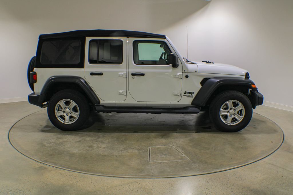 Used 2021 Bright White Clearcoat Jeep Unlimited Sport S image 7