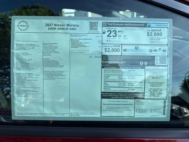 New 2027 Scarlet Ember Tintcoat Nissan Dark Armor image 31