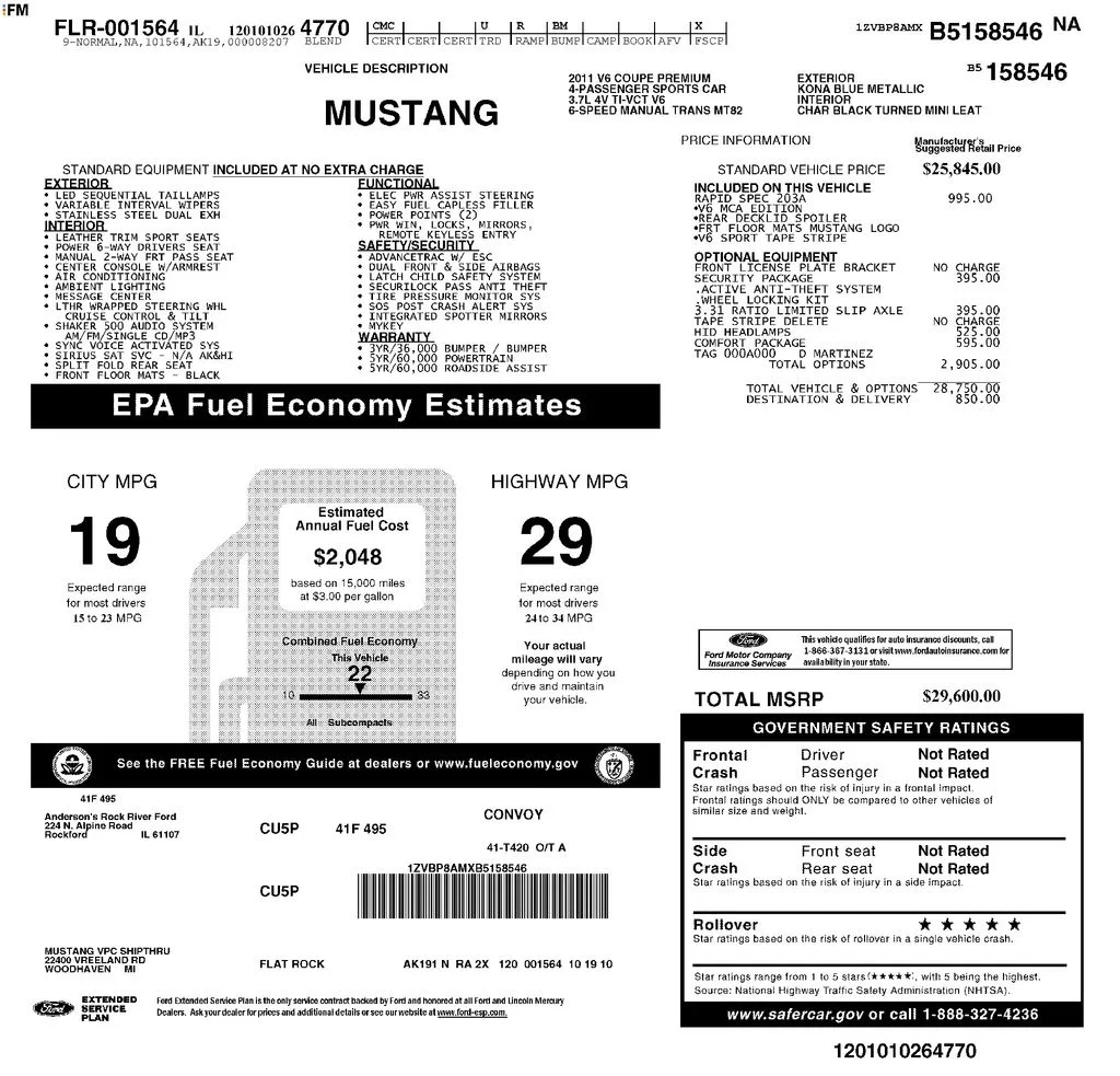 Used 2011 Blue Ford V6 Premium image 6