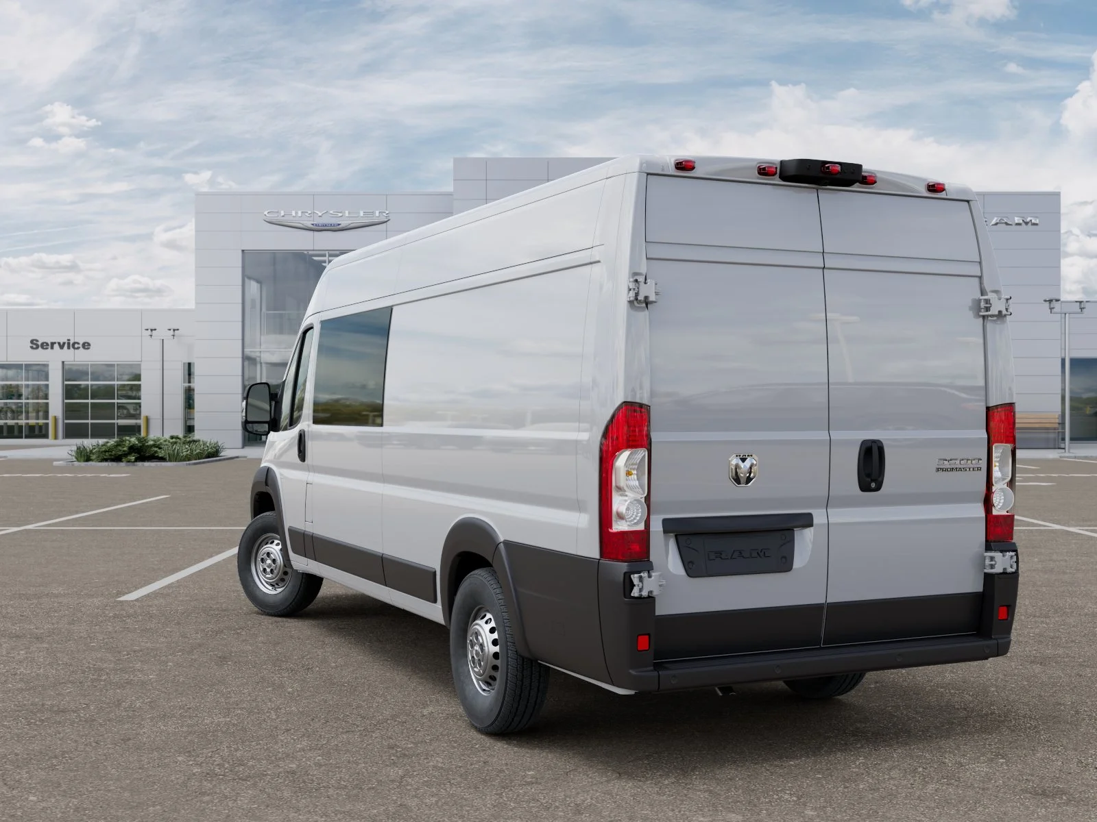 New 2025 Bright White Clearcoat RAM High Roof image 30