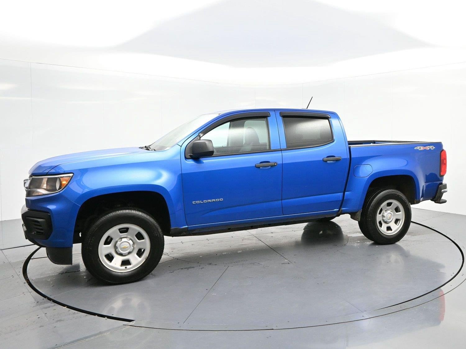 Used 2022 BRIGHT BLUE METALLIC Chevrolet 4WD Work Truck image 4