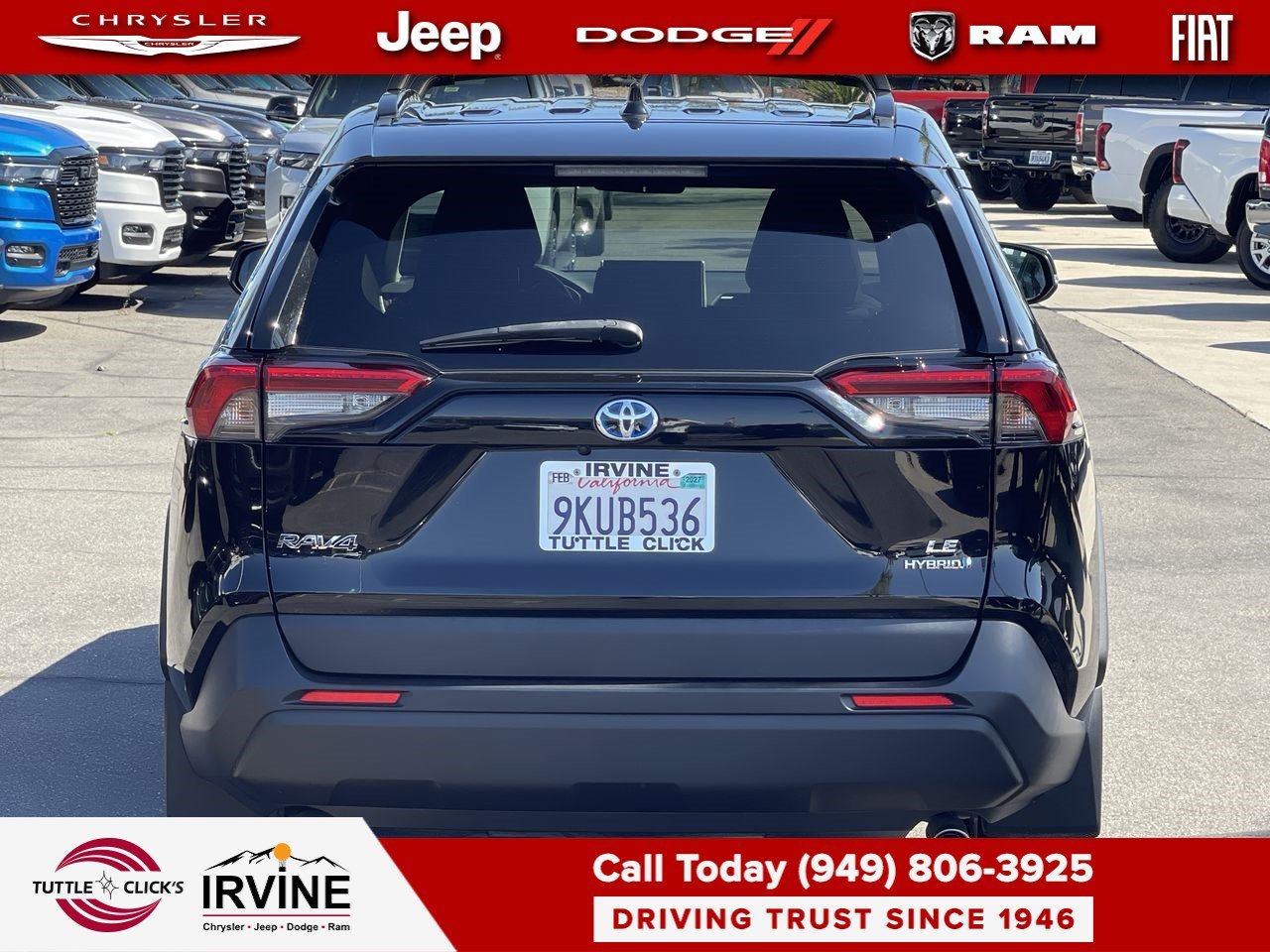 Used 2024 Midnight Black Metallic Toyota Hybrid LE image 5