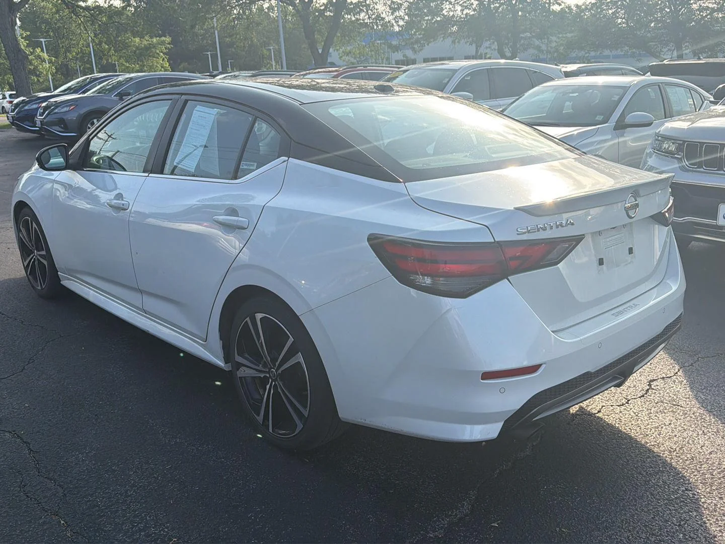 Used 2021 Aspen White/Super Black Nissan SR image 6