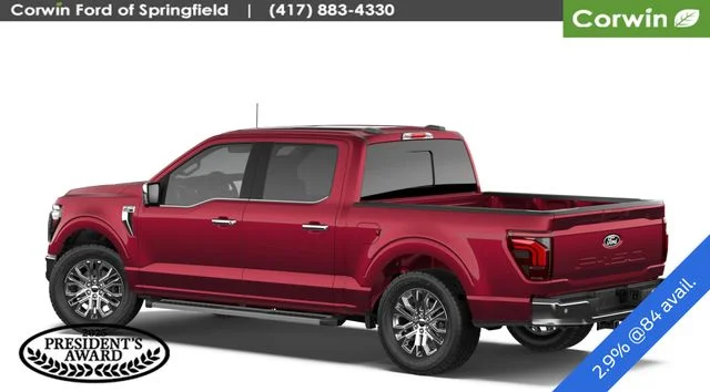New 2026 Ruby Red Metallic Tinted Clearcoat Ford Lariat® image 2