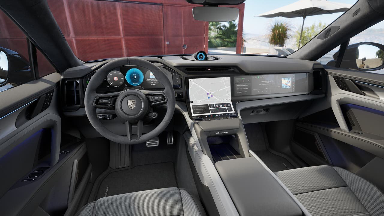 New 2026 Pale Blue Metallic Porsche Turbo Coupe Electric image 11